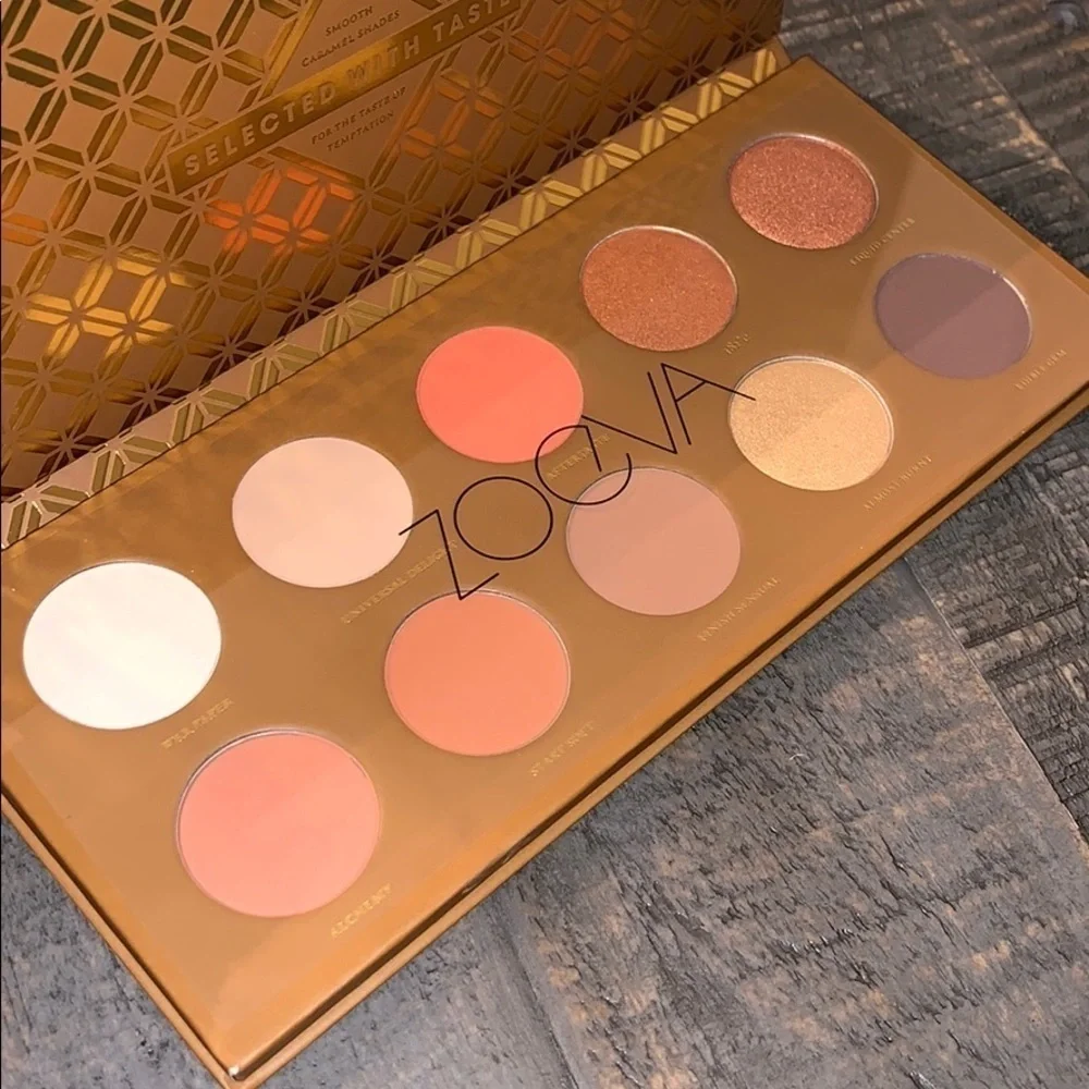 ZOEVA Caramel Melange‎ Eyeshadow Palette with 10 Rich Shades New